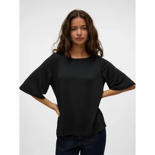 Vero Moda Rundhalsshirt »VMKANVA 2/4 GLITTER TOP JRS«, mit Glitzereffekt Vero Moda Black Detail:BLACK LUREX S (36)