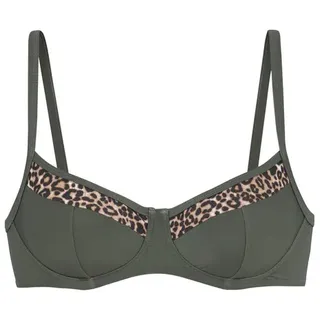 LASCANA Bügel-Bikini-Top Damen oliv-leo Gr.38 Cup E