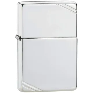 Zippo Sterling Silver with Slashes, Sturmfeuerzeug