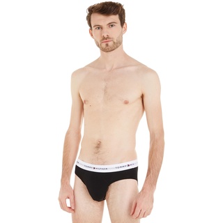 Tommy Hilfiger 5P Brief Unterhosen Herren, Mehrfarbig (Black/Black/Black/Black/Black), XL