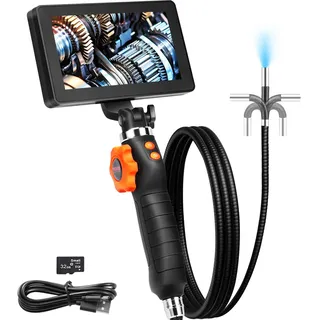 Vevor Endoskopkamera 6,4 mm mit 5 Zoll IPS 1080P HD-Bildschirm und 8-fachem Zoom