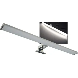 ChiliTec LED Spiegelleuchte 60cm Spiegelschrank-Leuchte IP44 11Watt 1600Lumen Badezimmer Wand- und Aufbaumontage Beleuchtung für Schrank Spiegel Bad Alu-Optik Neutralweiß