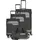 Viia Koffer-Set 4-tlg. grau/schwarz