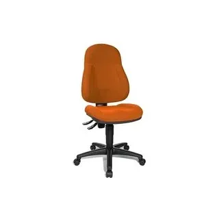 Topstar Bürostuhl Wellpoint 10, 8050 BC4 Stoff orange, Gestell schwarz