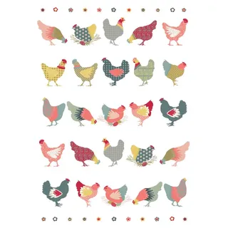 Kracht Geschirrtuch im 3er-Pack Halbleinen weiß Größe 50x70 cm