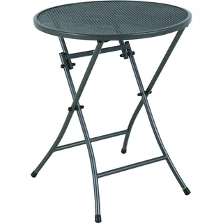 Royal Garden Cafe latte Klapptisch rund 60 cm Iron grey
