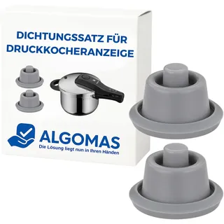 ALGOMAS® Set mit 2 Dichtungen für Schnellkochtopf | Ersatz kompatibel mit WMF Perfect und Perfect Plus | hitzebeständiges Sicherheitsventil | luftdichte Passform | einfache Installation in der Küche