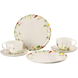 Rosenthal Brillance Fleurs Sauvages Kombitassen & Coupteller 6-tlg. 