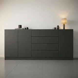 borchardt Möbel Vaasa 190 x 79 x 35 cm Schwarz