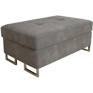 masseno Pouf Barlet Polyester 100 x 41 x 60 cm Grau