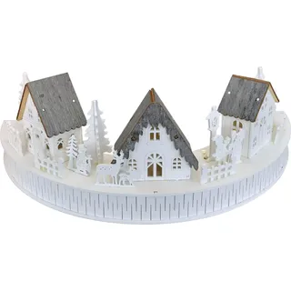 Holzdorf 3 LED-Häuser 14x40 cm