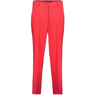 Anzughose BETTY BARCLAY "Businesshose mit Bügelfalte", Damen, Gr. 48, EURO, rot (poppy rot), Obermaterial: 86% Polyester PES. 14% Elasthan EL., Hosen Anzughose