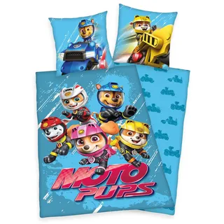 Paw Patrol Wende Bettwäsche Set 2 tlg.135x200cm 80x80cm
