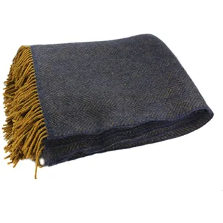 Biddy Murphy Irish Merino Wool Cashmere Throw Blanket - 54" x 71"