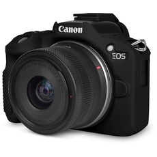 Rieibi EOS R50 Hülle, weiche Silikon-Schutzhülle für Canon EOS R50 EOSR50 Kamera, leichte EOS R50 Kamerahülle – Schwarz