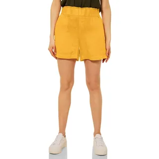 STREET ONE Damen A374875 Leinenshorts, hot Yellow, 36