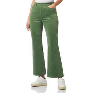 s.Oliver Damen Cord Hose, Slim Fit, Green, 44