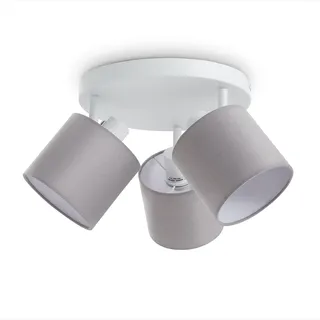 LED Pendellampe Wandlampe Deckenlampe Wohnzimmer Esszimmer Schlafzimmer Uni E14 - Grau