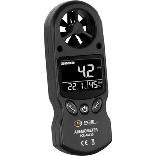 PCE Instruments PCE-AM 30 Anemometer 0.1 bis 30 m/s mit Temperaturmessfunktion
