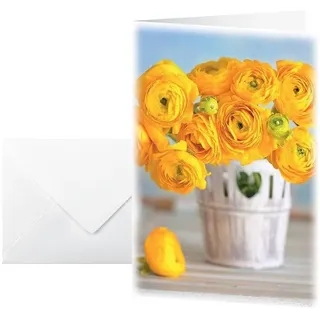 SIGEL DS104 Grußkarten blanko, A6, 10er Set mit Umschlag, ideal zum Bedrucken