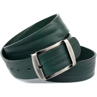 Ledergürtel ANTHONI CROWN, Damen, Gr. 85, grün (dunkelgrün), Leder, unifarben, Gürtel Ledergürtel, Vollledergürtel in dunkelgrün