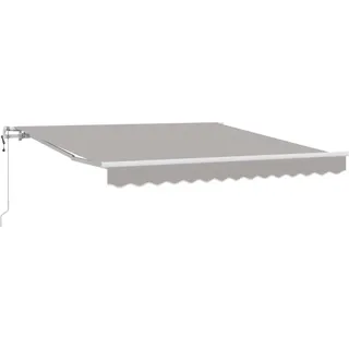 vidaXL Einziehbare Markise Hellgrau 300 x 250 cm Hellgrau - Hellgrau