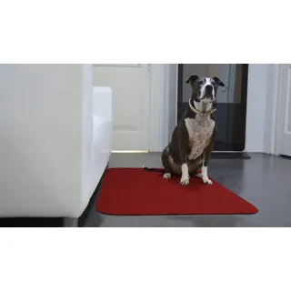 GEMITEX Teppich MERLINO Animal/Pet 75 x 120 Bordeaux ULTRASSORBENTE, Polyester