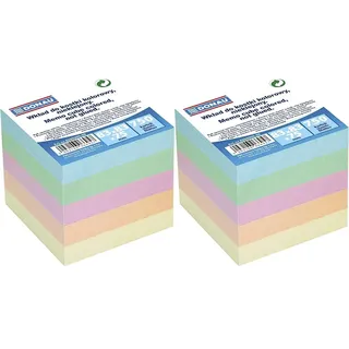 DONAU 8309000-99 Zettelklotz/Notizklotz für Zettelbox, 83 x 83 x 75 mm (Packung mit 2)