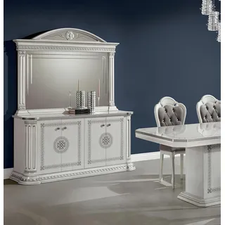 Kommode Möbel Sideboard Design Klassisch Kommoden Holz Modern Luxus Holz Schrank - Weiß