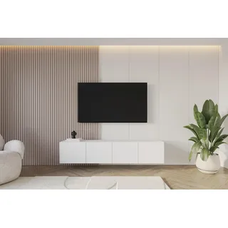 altdecor Elio-W Lowboard 200x40x40 cm Weiß Holz