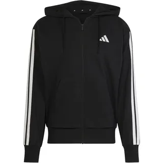 adidas Essentials Three Stripes Kapuzenjacke Herren Black/White XS