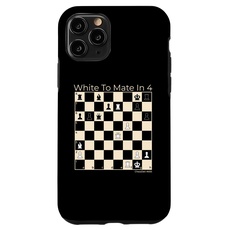 Hülle für iPhone 11 Pro Weiß Setzt Matt In 4 Finde Schachmatt Rätsel #655 Schach
