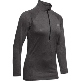 Under Armour UA Tech 1/2 Zip - Solid Halber Rei verschluss, Carbon Heather / Metallic Silver (090), XL
