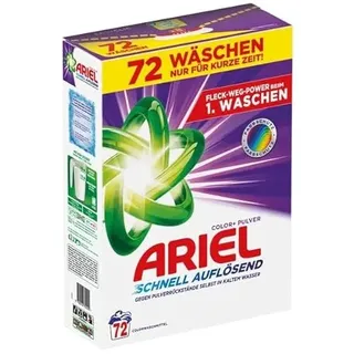 Ariel Waschpulver Colour, 72 Waschladungen, 3,96 kg