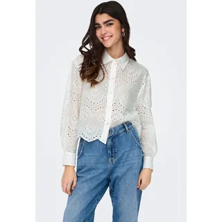 Only ONLVALAIS L/S SHIRT WVN NOOS Weiß XL