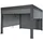Gartenpavillon 3 x 3 m Grau