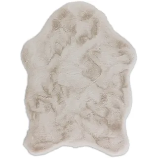 Schöner Wohnen Tender Fellteppich 60 x 90 cm Beige/Creme