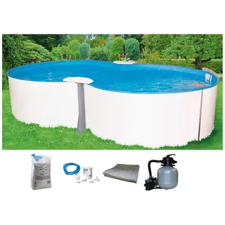my pool bwt Achtformpool 625 x 360 x 135 cm inkl. Sandfilteranlage