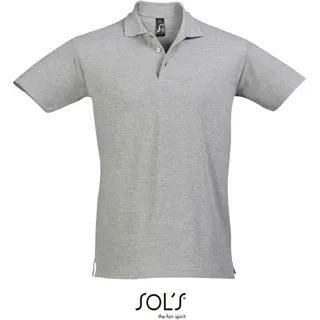 SOLs 11362 | Herren Poloshirt Spring II - Farbe: Grey Melange - Größe: 4XL - Grau