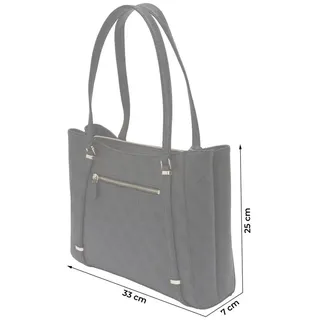 GUESS Eco Erica Elite Tote Bag Coal Logo