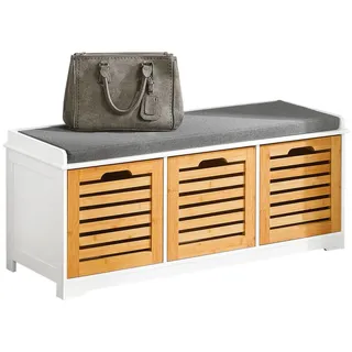SoBuy Schuhbank 105 x 43 x 35 cm mehrfarbig / mehrfarbig
