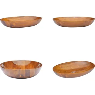 vidaXL Waschbecken Massivholz Teak 60x40x10 cm - Becken - Waschbecken - Badwaschbecken - Badbecken - Braun