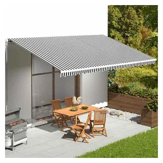 vidaXL Markisenbespannung 6 x 3,5 m grau