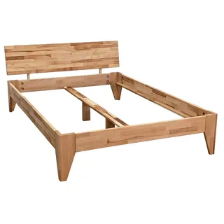 Betten-ABC Massivholzbett Rustica, Kernbuche in Naturoptik, natur geölt, Größe: 200x200