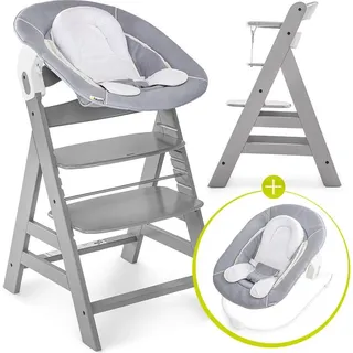 Hauck Alpha Plus Grey Newborn Set - 3-tlg. Hochstuhl - Grau