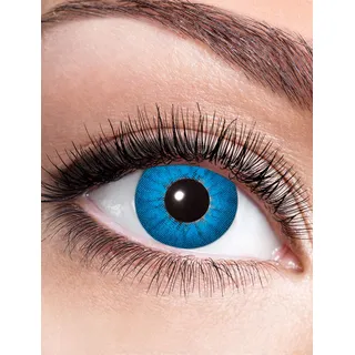 Zoelibat Eyecatcher 84065141-809 - Farbige Kontaktlinsen, 1 Paar, für 12 Monate, Blau, Karneval, Fasching, Halloween