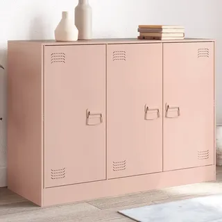 vidaXL Sideboard Rosa 99x39x73 cm Stahl - Rosa