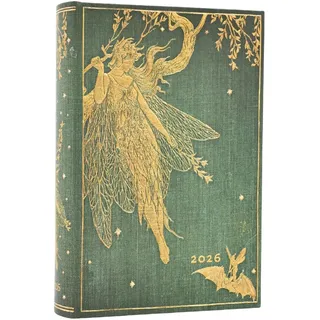 Paperblanks 12-Monatskalender. 2026 Olive Fairy Mini Tag