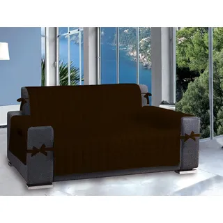 Jenny Sesal Sofaüberwurf Splendor mit Seitentaschen, Staufach mit Füllung aus 100% Polyester (4-Sitzer, 3-Sitzer, 2-Sitzer) (Braun, 2-Sitzer)