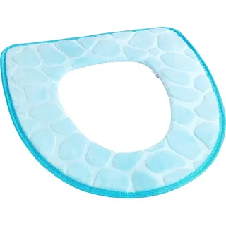 Wenko WC-Sitzpolster Memory Foam blau